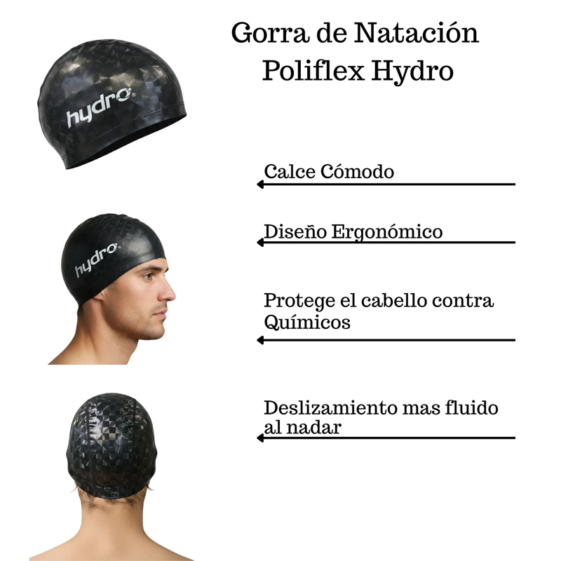 GORRA HYDRO NATACIÓN POLIFLEX ADULTO - 2