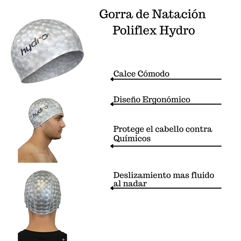 GORRA HYDRO NATACIÓN POLIFLEX ADULTO - 2