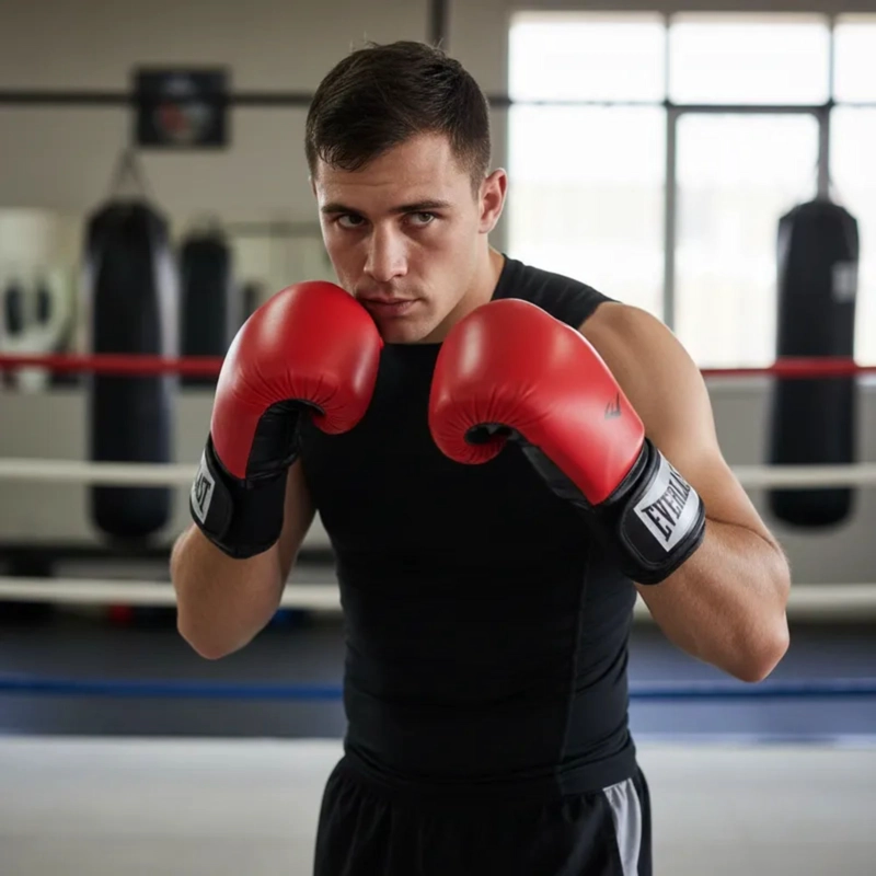 GUANTES BOXEO EVERLAST PRO STYLE TRAINING ROJO - 6