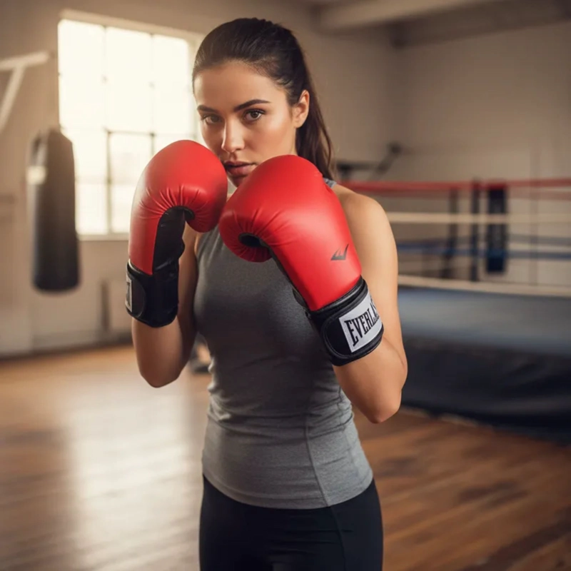 GUANTES BOXEO EVERLAST PRO STYLE TRAINING ROJO - 9