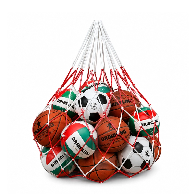 RED MALLA PORTA BALONES DRB 15 PELOTAS REFORZADA - 1