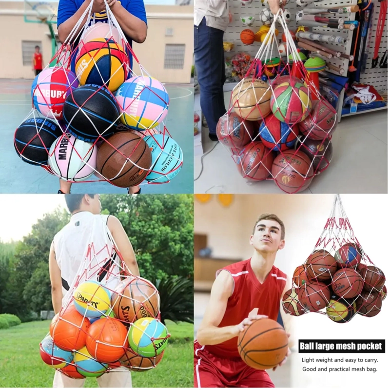 RED MALLA PORTA BALONES DRB 15 PELOTAS REFORZADA - 5