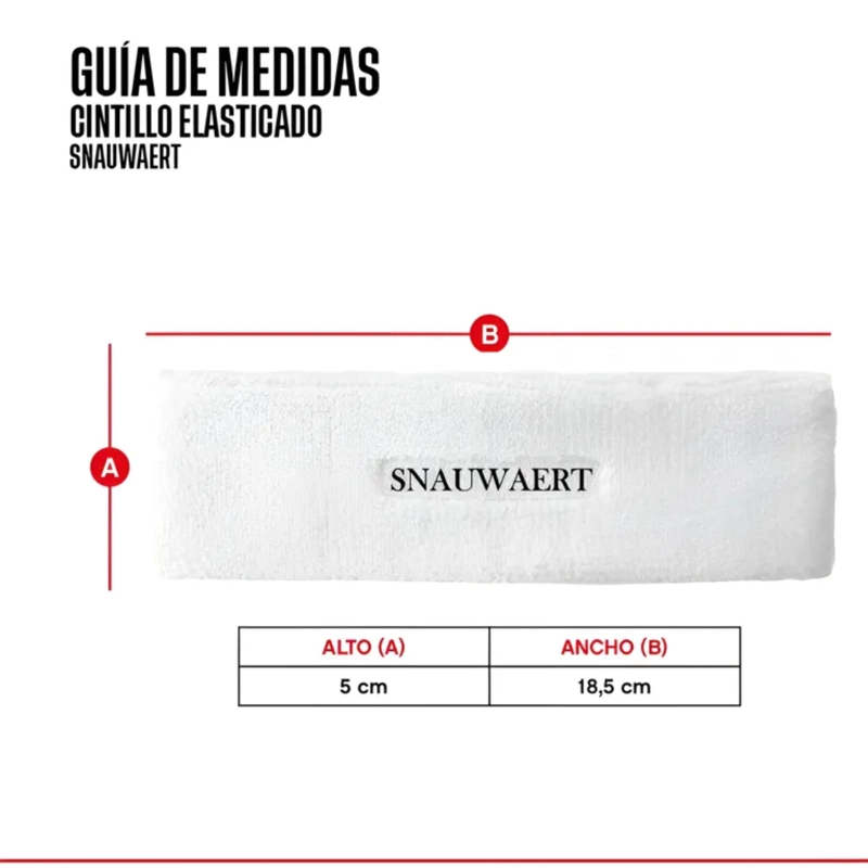 CINTILLO DEPORTIVO ABSORBENTE RUNNING TENIS BLANCO - 3