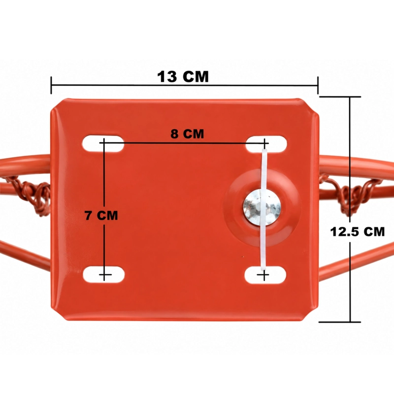 ARO BASQUETBOL DRB DOBLE RETRACTIL 45CM RED Y PERNOS - 2
