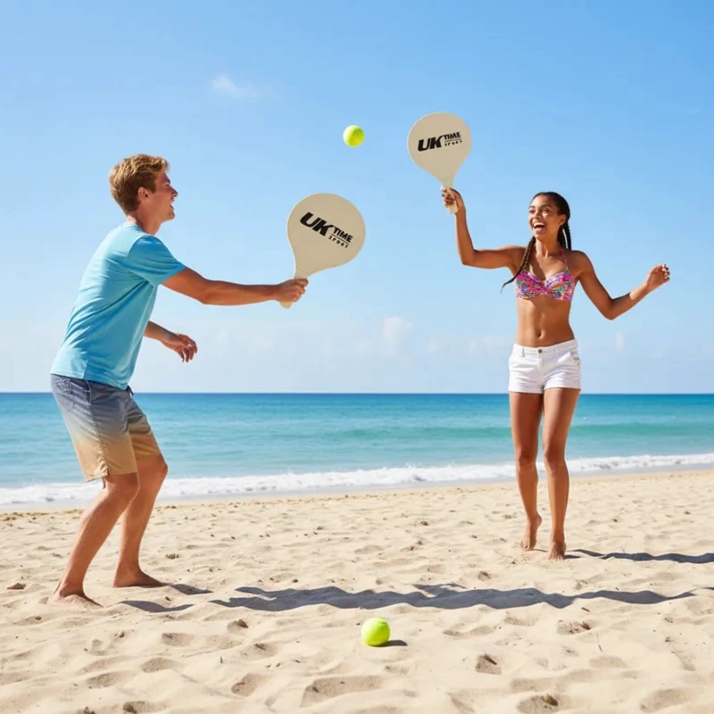 PALETAS PLAYA UK TIME PAR CON 2 PELOTAS BEACH TENIS - 5
