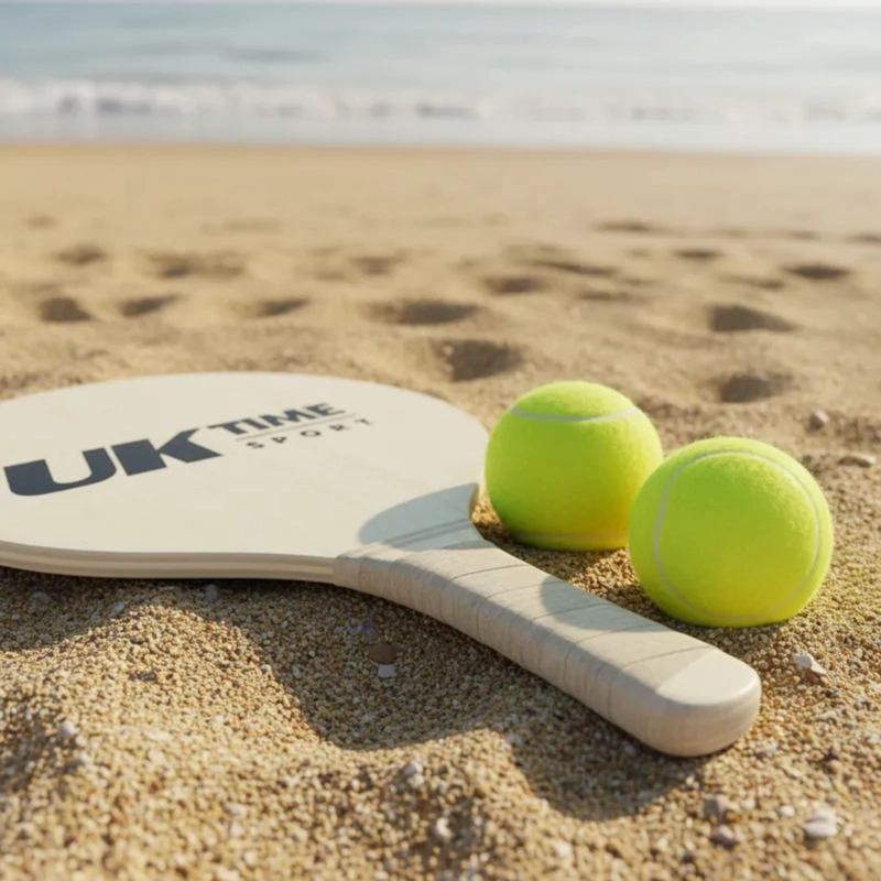 PALETAS PLAYA UK TIME PAR CON 2 PELOTAS BEACH TENIS - 7