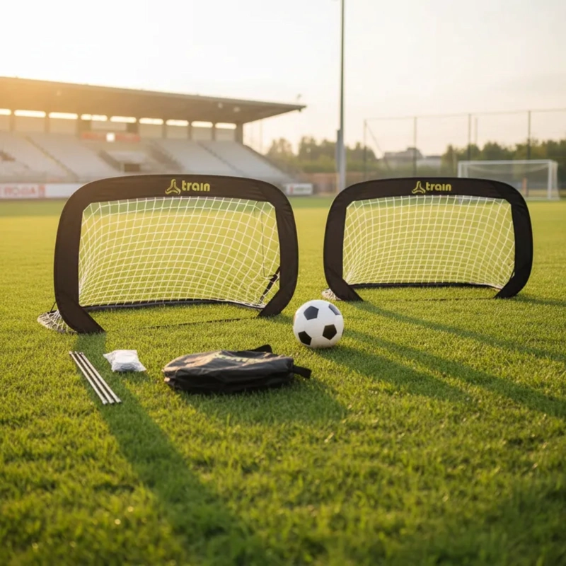 SET 2 ARCOS TRAIN FIBRA DE VIDRIO DE FÚTBOL PLEGABLES CON FUNDA (122X66 CM) - 3