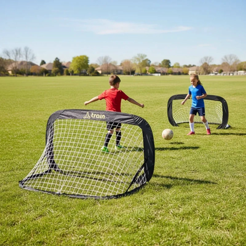 SET 2 ARCOS TRAIN FIBRA DE VIDRIO DE FÚTBOL PLEGABLES CON FUNDA (122X66 CM) - 9