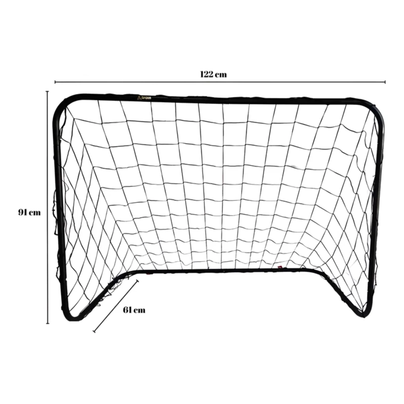 ARCO DE FUTBOL UK TIME ACERO ARMABLE TRAIN CON RED Y ESTACAS 122X91X61CM - 2