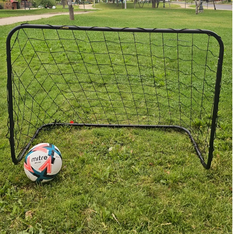 ARCO DE FUTBOL UK TIME ACERO ARMABLE TRAIN CON RED Y ESTACAS 122X91X61CM - 6