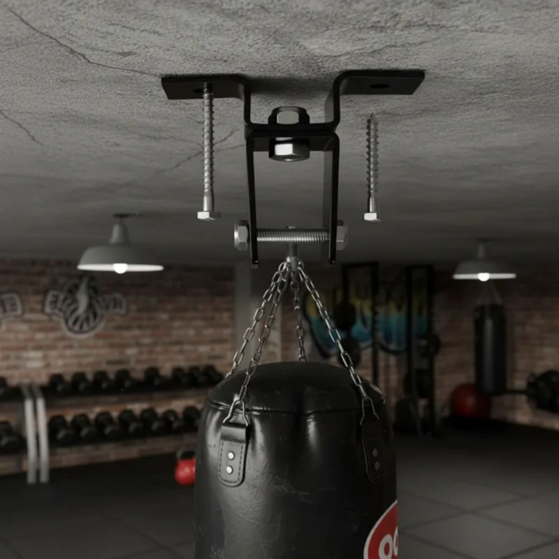 SOPORTE EVERLAST SACO BOXEO PUSHING ACERO - 8