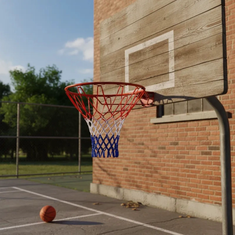 ARO BASQUETBOL UK TIME ACERO INOXIDABLE MACIZO RETRÁCTIL INCLUYE RESORTE + RED - 6