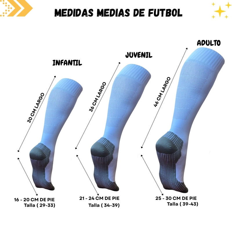 MEDIAS FUTBOL FORCE ADULTO 39-43 TALON REFORZADO - 4