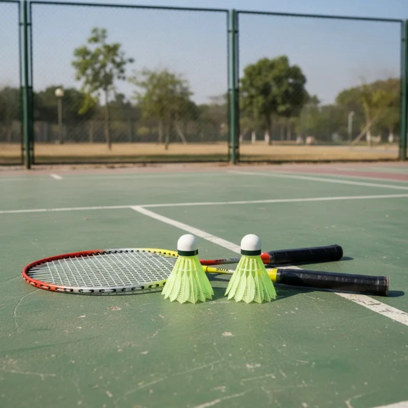SET BÁDMINTON SUFIX ALUMINIO 2 RAQUETAS + 2 PLUMILLAS + FUNDA ® JUNIOR - 5