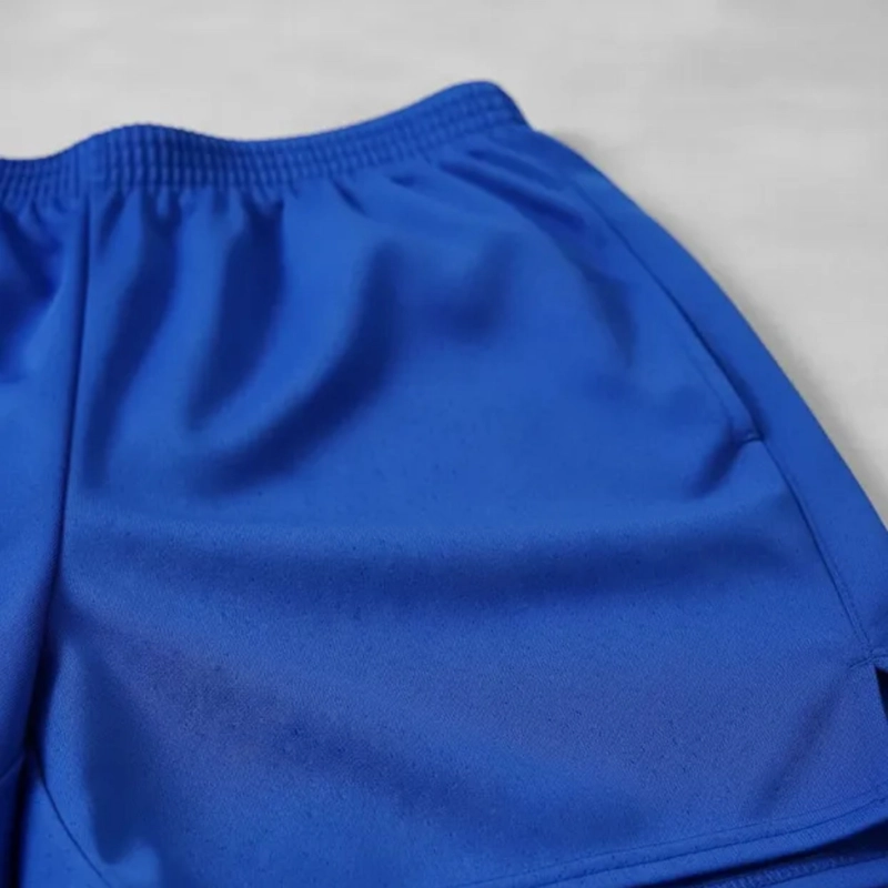 SHORT DE FUTBOL NIÑO DRB AZUL LISO - 4