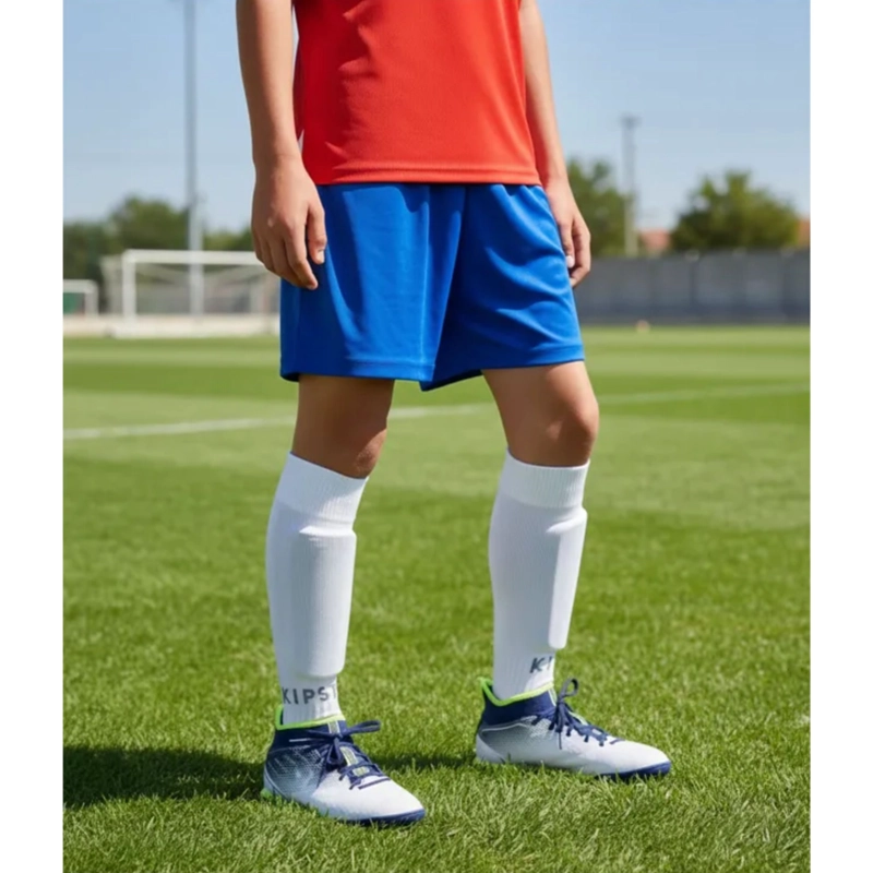 SHORT DE FUTBOL NIÑO DRB AZUL LISO - 8