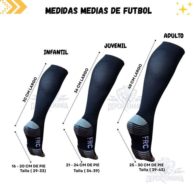MEDIAS FUTBOL ADULTO FORCE 39-43 LARGAS TALON REFORZADO - 4
