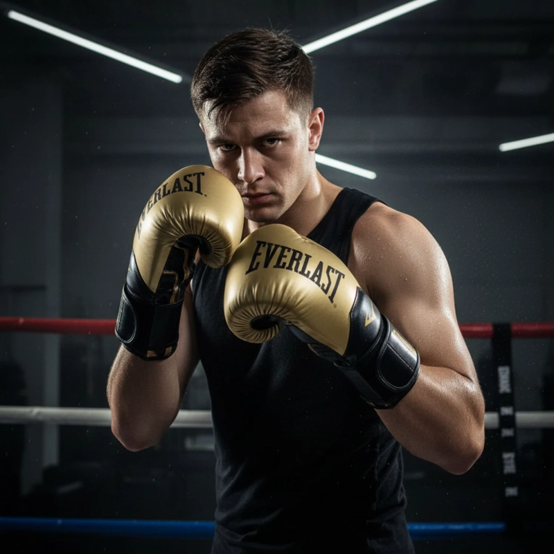 GUANTES BOXEO CUERO / POLIURETANO EVERLAST PROSTYLE ELITE V2 TRN DORADO - 6