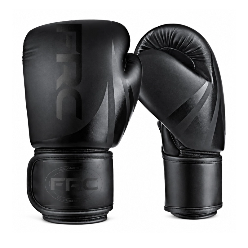 GUANTES BOXEO KICKBOXING 12 14 Y 16 OZ NEGRO VELCRO UNISEX - 1