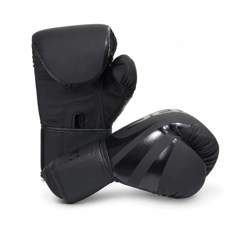 GUANTES BOXEO KICKBOXING 12 14 OZ NEGRO VELCRO UNISEX - 5