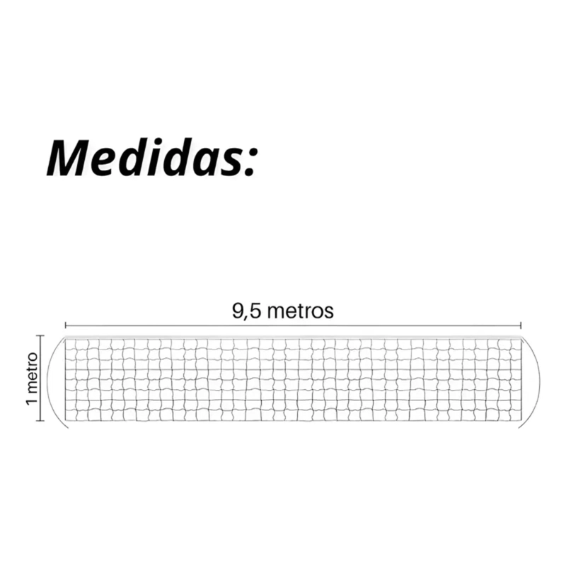 RED DE VOLEIBOL SPORTS TRAINING 2.0 MM CON CABLE ACERADO FRC - 3