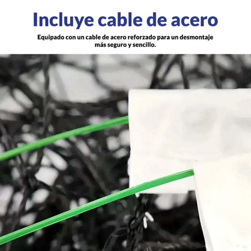 RED DE VOLEIBOL SPORTS TRAINING 2.0 MM CON CABLE ACERADO FRC - 6