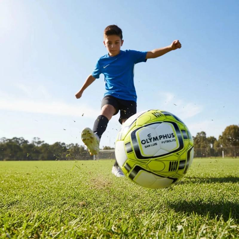 BALON FUTBOL OLYMPHUS FUTBOLITO BABY N°4 SAN LUIS BOTE MEDIO - 6
