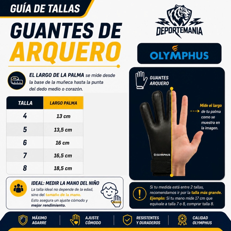 GUANTES DE ARQUERO OLYMPHUS COLO-COLO JUNIOR - 3