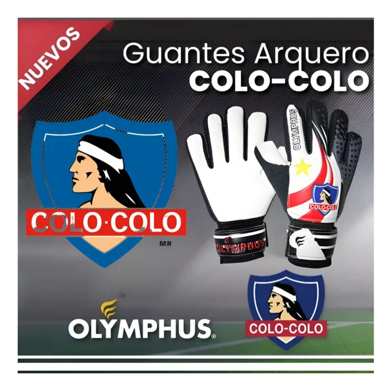GUANTES DE ARQUERO OLYMPHUS COLO-COLO JUNIOR - 8