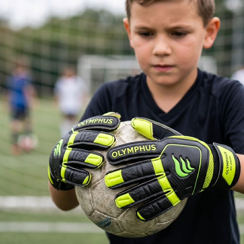 GUANTES ARQUERO OLYMPHUS PORTERO INFANTIL CON FERULAS RIO - 2