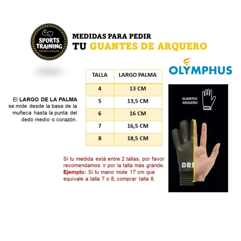 GUANTES ARQUERO OLYMPHUS PORTERO INFANTIL CON FERULAS RIO - 3
