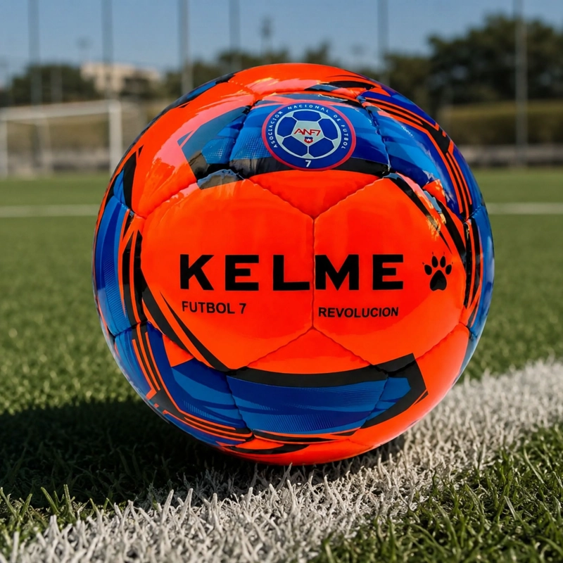 BALÓN FUTBOL KELME 7 REVOLUCIÓN LOGO ANF7 N°5 BOTE BAJO - 8