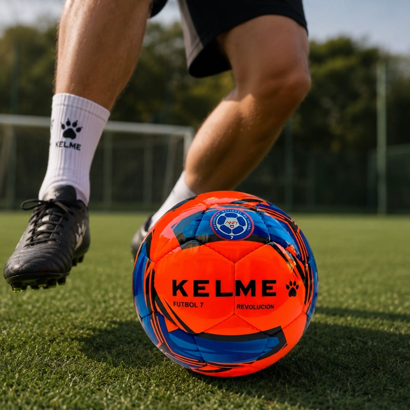 BALÓN FUTBOL KELME 7 REVOLUCIÓN LOGO ANF7 N°5 BOTE BAJO - 9