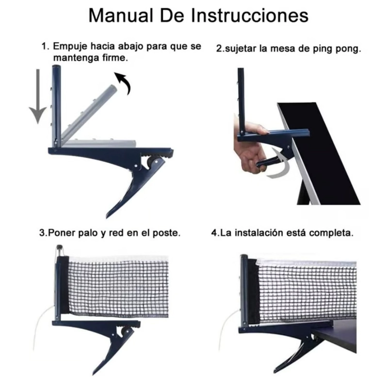 RED MALLA UK TIME ACERO CON SOPORTE PARA MESA PING PONG UKTIME - 6