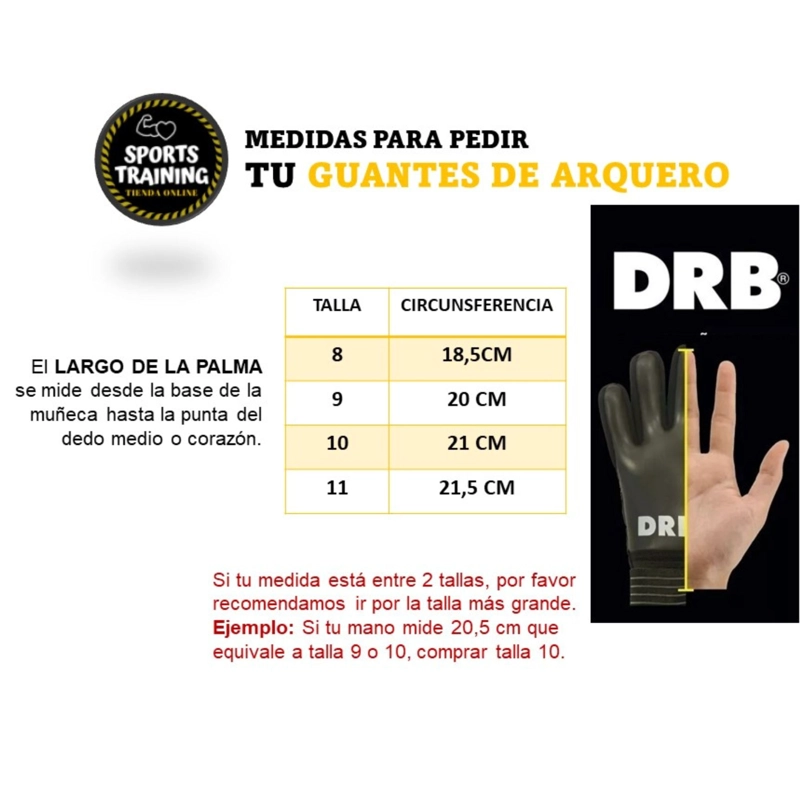 GUANTES ARQUERO DRB PORTERO FUTBOL FELINE PRO LATEX ALEMAN - 5
