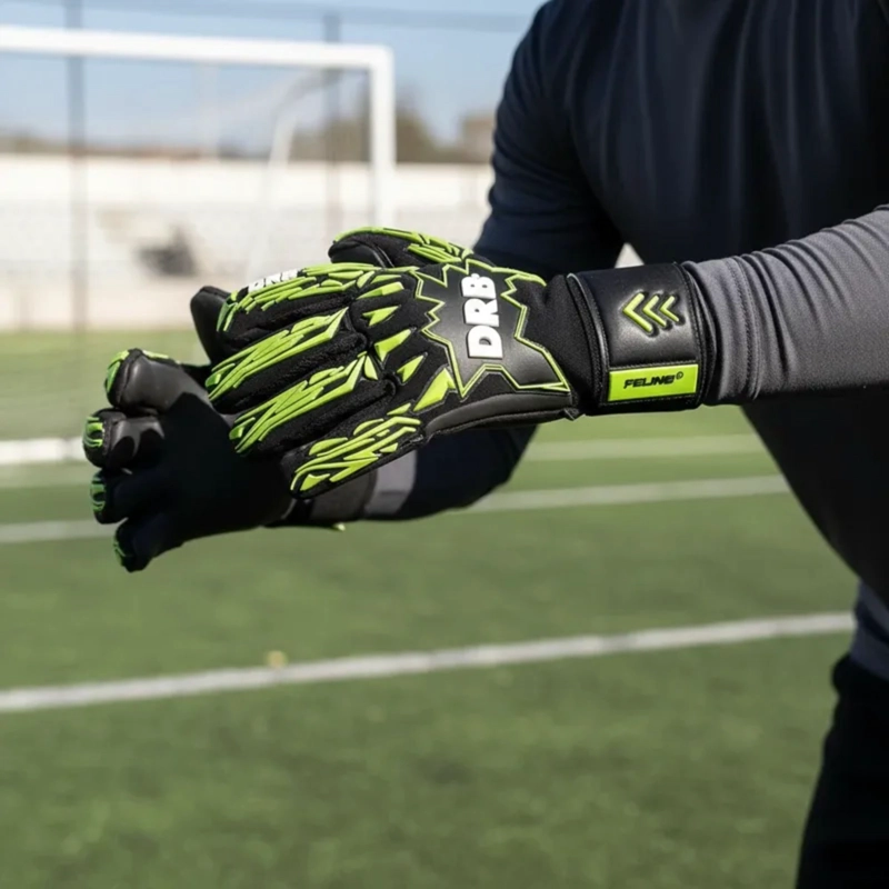 GUANTES ARQUERO DRB PORTERO FUTBOL FELINE PRO LATEX ALEMAN - 9