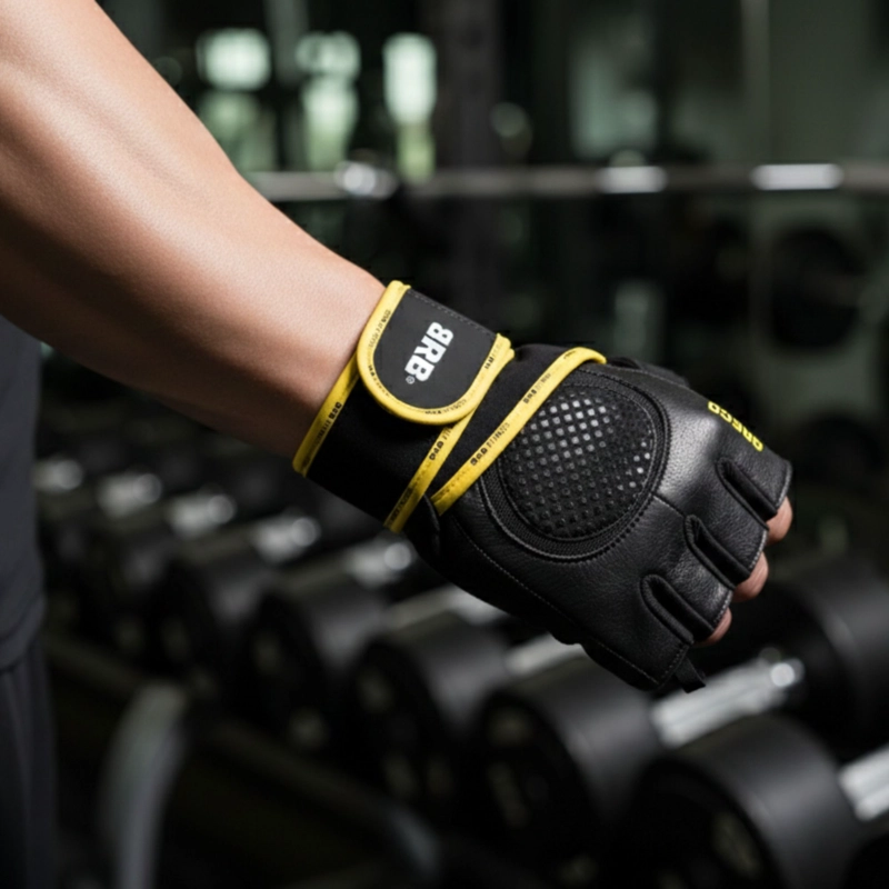 GUANTES GYM DRB GRECO CUERO PESAS CROSSFIT GIMNASIO - 7