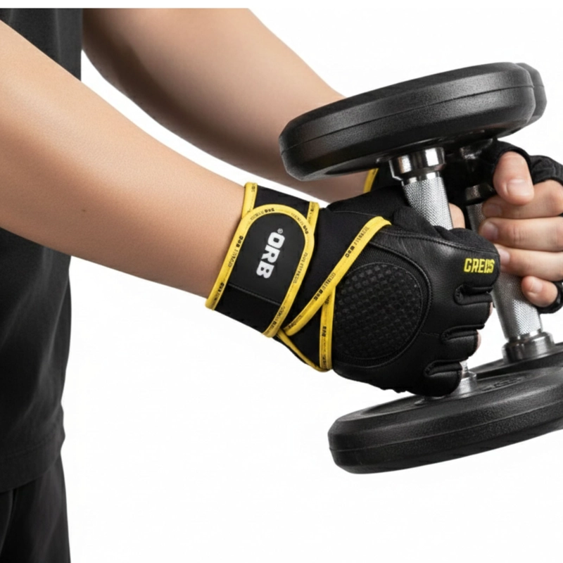 GUANTES GYM DRB GRECO CUERO PESAS CROSSFIT GIMNASIO - 9