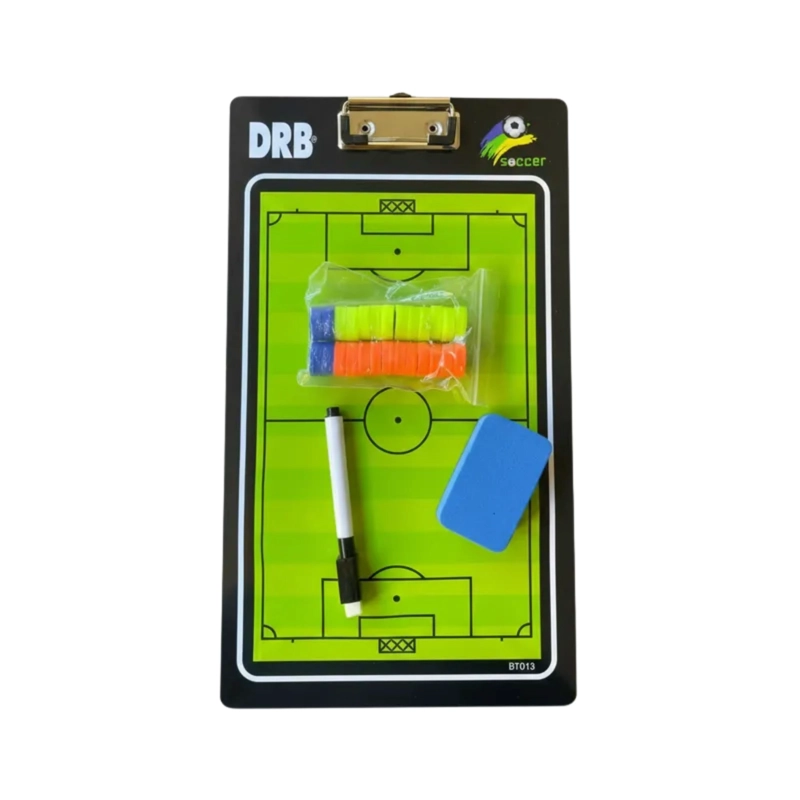 PIZARRA TÁCTICA FÚTBOL DRB ACRÍLICO ENTRENADOR MAGNÉTICA + FICHAS - 1