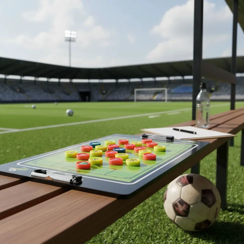 PIZARRA TÁCTICA FÚTBOL DRB ACRÍLICO ENTRENADOR MAGNÉTICA + FICHAS - 7