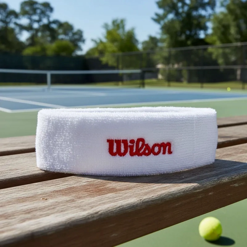 CINTILLO DEPORTIVO TENIS WILSON ALGODÓN MULTIUSO AJUSTABLE ELÁSTICO - 4