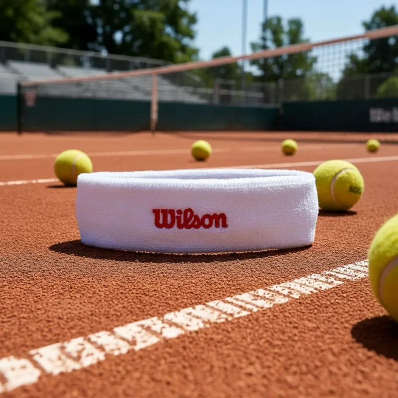 CINTILLO DEPORTIVO TENIS WILSON ALGODÓN MULTIUSO AJUSTABLE ELÁSTICO - 5