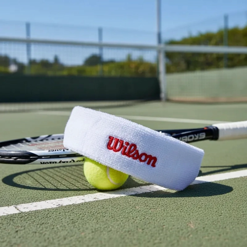 CINTILLO DEPORTIVO TENIS WILSON ALGODÓN MULTIUSO AJUSTABLE ELÁSTICO - 6