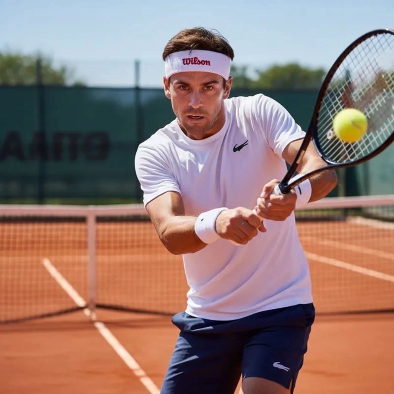 CINTILLO DEPORTIVO TENIS WILSON ALGODÓN MULTIUSO AJUSTABLE ELÁSTICO - 7