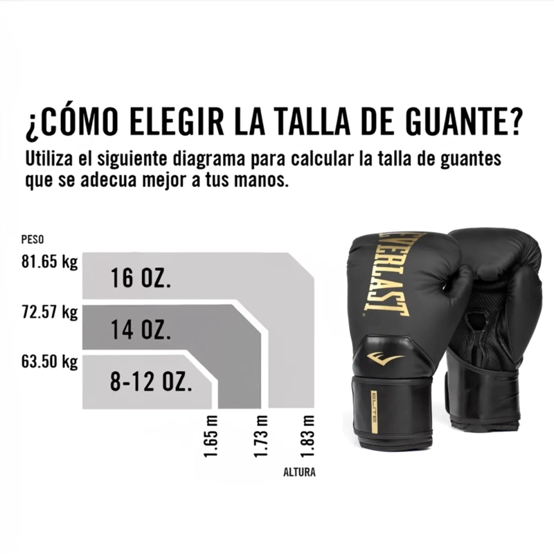GUANTES BOXEO EVERLAST PRO STYLE ELITE NEGRO - 3