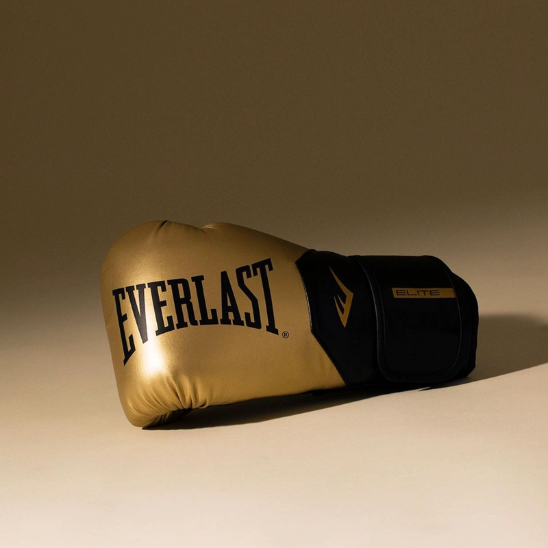 GUANTES BOX CUERO / POLIURETANO EVERLAST PRO STYLE ELITE NEGRO/DORADO - 2