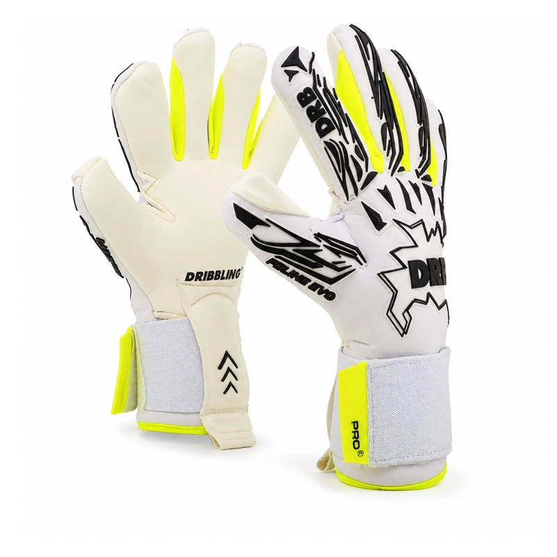 GUANTES ARQUERO DRB FELINE PRO BLANCO LATEX ALEMAN 4MM - 1