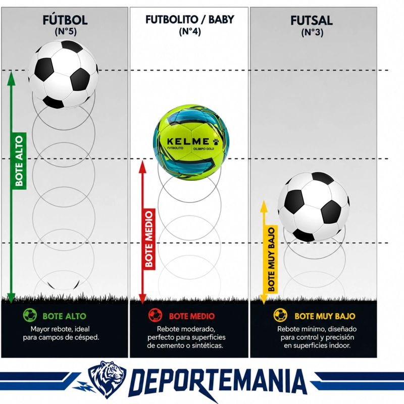 BALON FUTBOLITO KELME OLIMPO GOLD N°4 BOTE MEDIO BAJO - 3