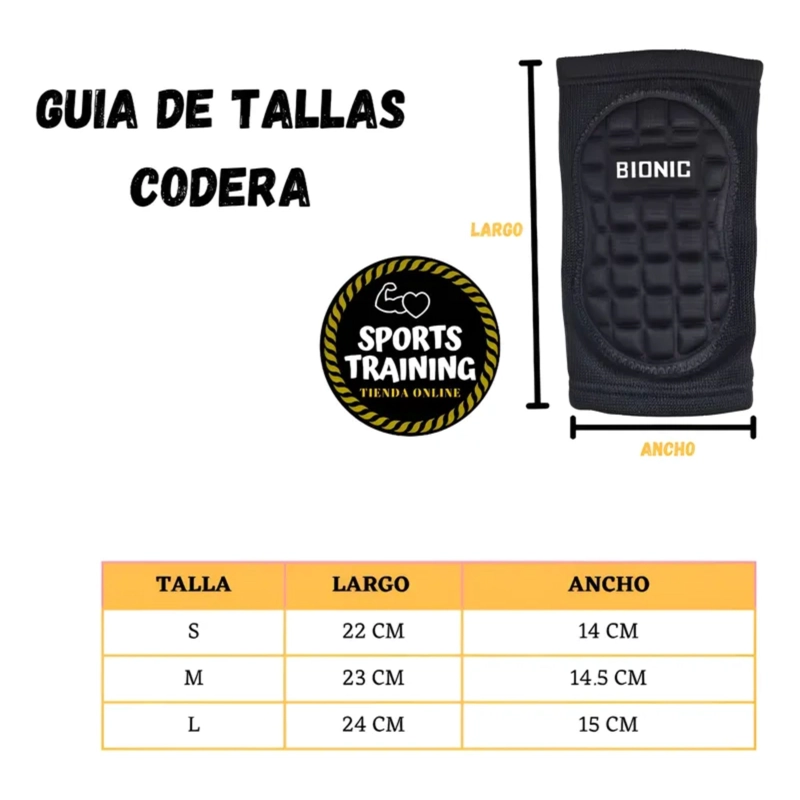 CODERAS ACOLCHADAS EVA PATINAJE VOLEIBOL FUTBOL PAR BIONIC - 5