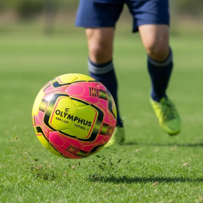 BALON FUTBOLITO FUTBOL 7 SAN LUIS N°5 OLYMPHUS BOTE MEDIO - 8